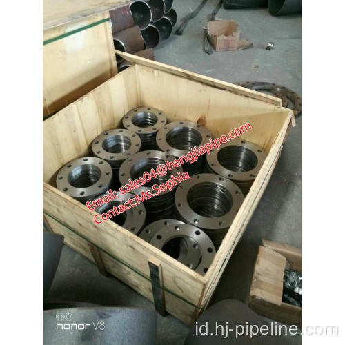 pelat baja karbon Q235 flange muka datar FF